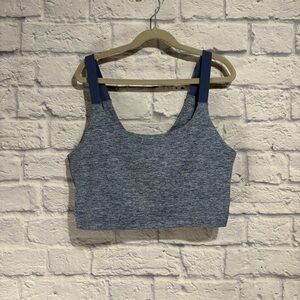 EUC Aerie Longline Heathered Blue Sports Bra Medium